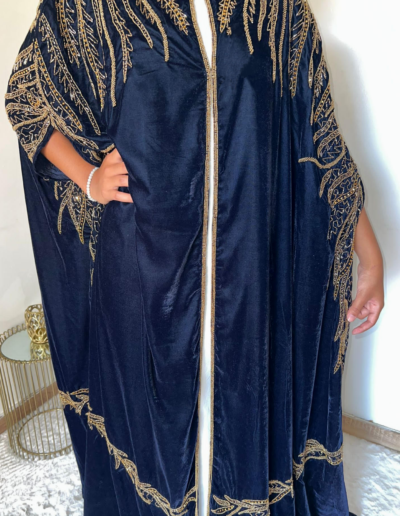 Cape bleu nuit abaya princess dubai
