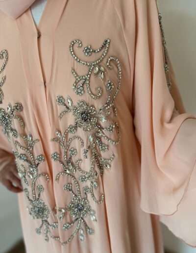 abaya saumon