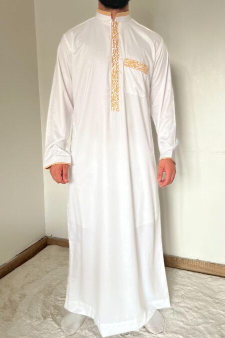 qamis adnan blanc dubai
