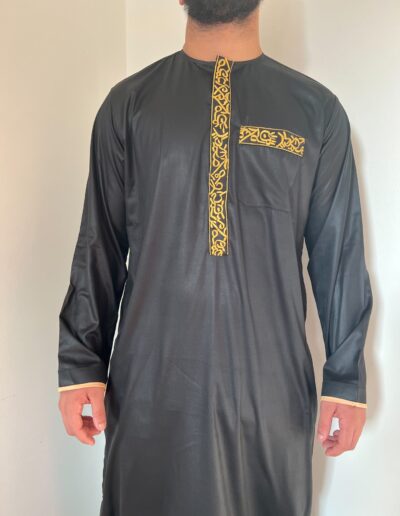 qamis rachid noir or princess dubai