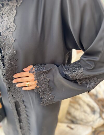 abaya tasnim argent