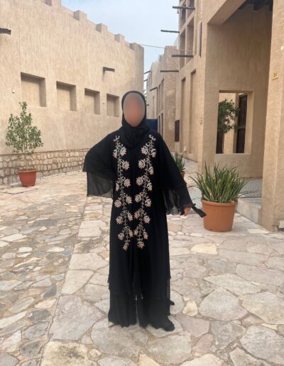 abaya tasnim cuivré