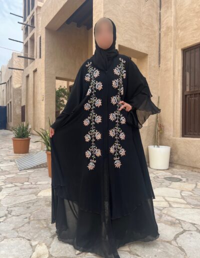 abaya tasnim cuivré