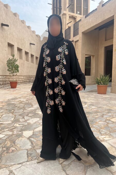abaya tasnim cuivré