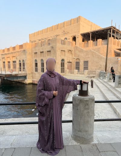 cape abaya khalijia doré
